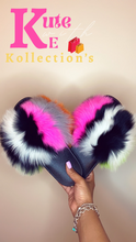Load image into Gallery viewer, Flirty &amp; Fun Big Fur Slides
