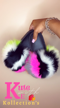 Load image into Gallery viewer, Flirty &amp; Fun Big Fur Slides
