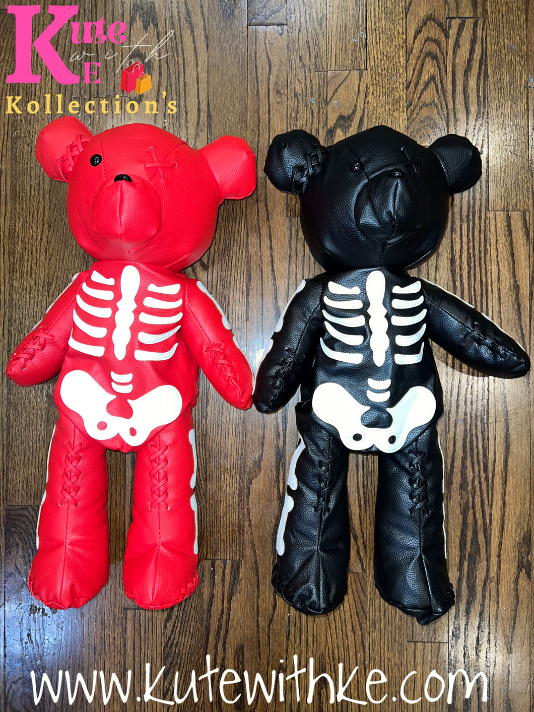 Rockstar Status Skeleton Teddy Backpack