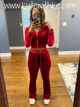 Load image into Gallery viewer, Set In My Ways Velvet Tracksuit
