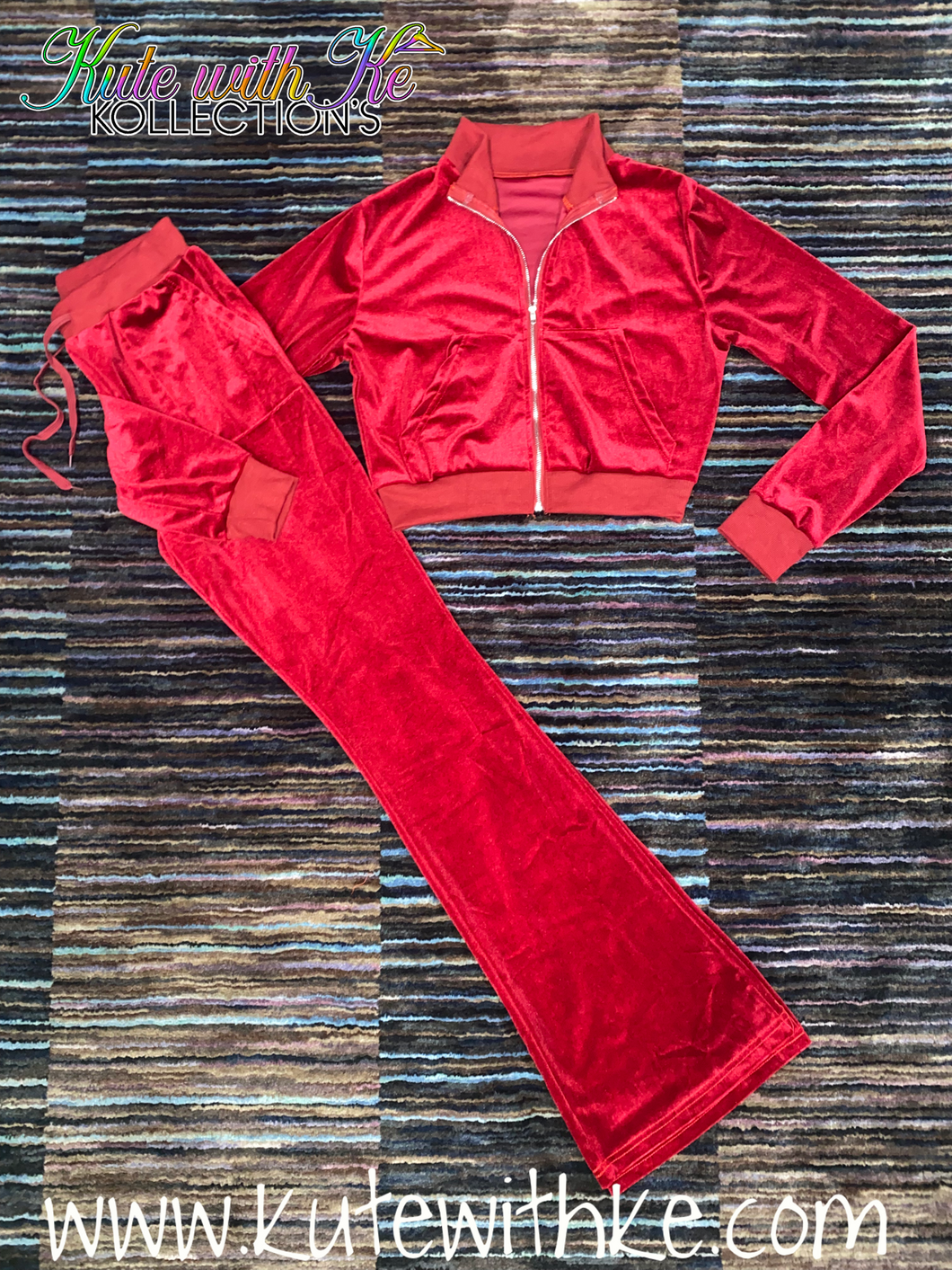 Set In My Ways Velvet Tracksuit