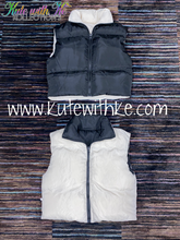 Load image into Gallery viewer, Double Trouble Reversible Puffer Vest
